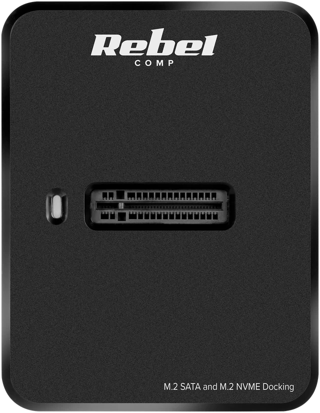 Stacja „Rebel Aluminum NVME M2“ diskų prijungimo stotelė (Mkey+B+Mkey) su USB C tipo jungtimi