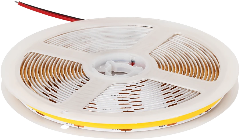Rebel COB LED eilutė - 5m, šiltai balta, 12V