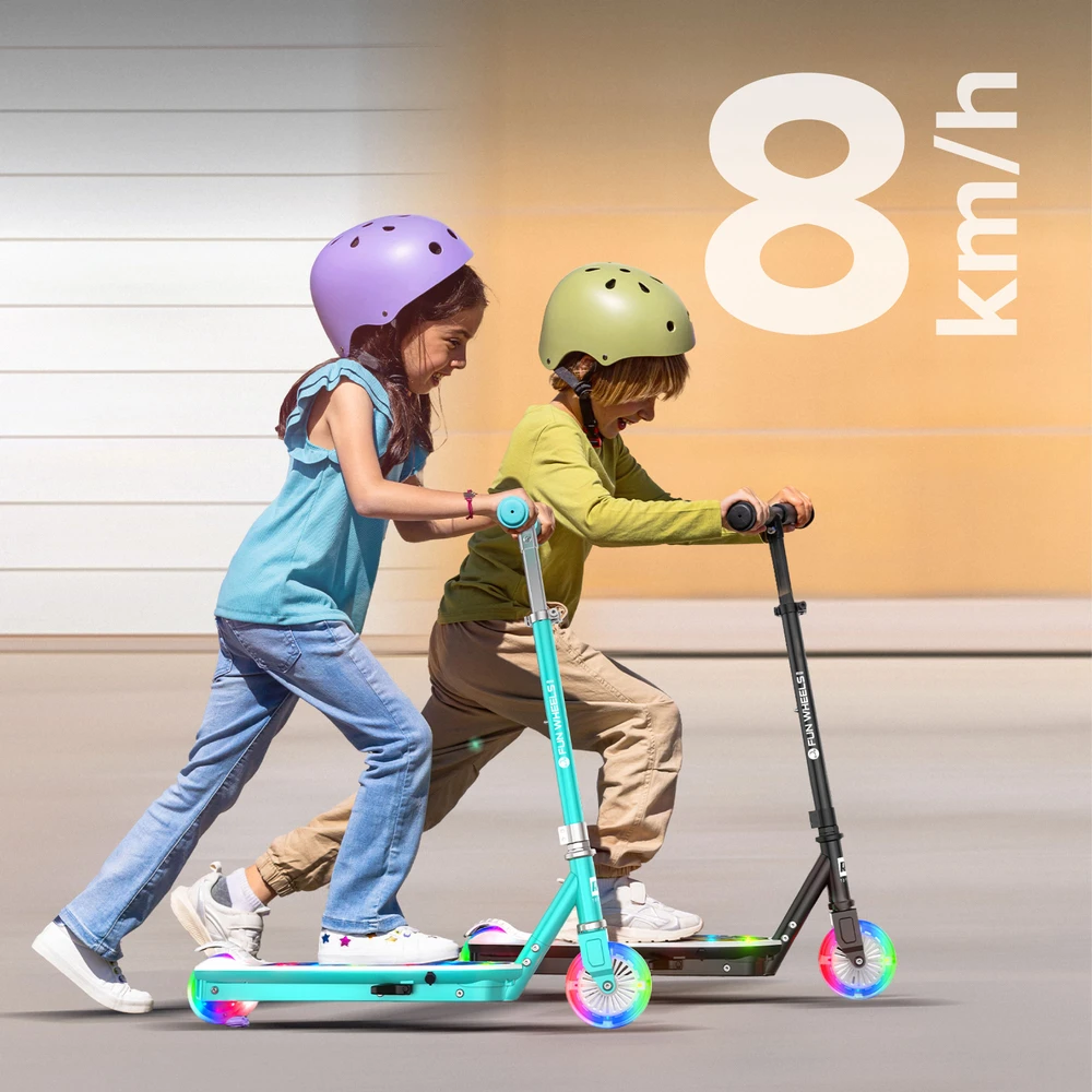 Rebel Elektrinis paspirtukas vaikams FUN WHEELS LIGHT juodas