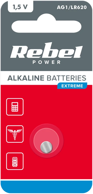 Rebel Baterijos elementas 1.5V VIPOW Extreme AG1/LR620