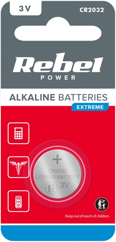 Baterija REBEL Extreme CR2032 1vnt