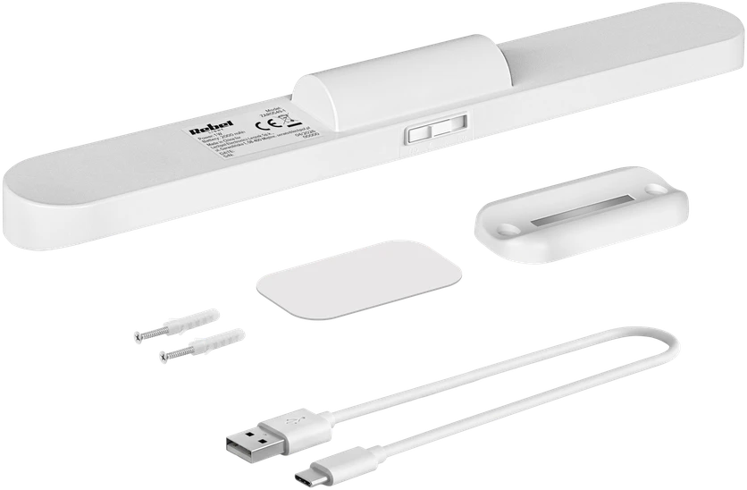 Rebel Įkraunamas LED šviestuvas su besisukančiu judesio jutikliu, 2000 mAh