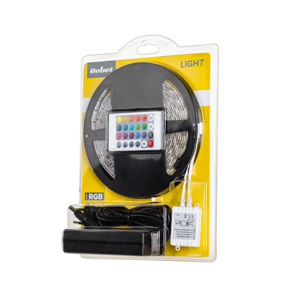 Rebel LED juostos RGB 5m rinkinys 12V