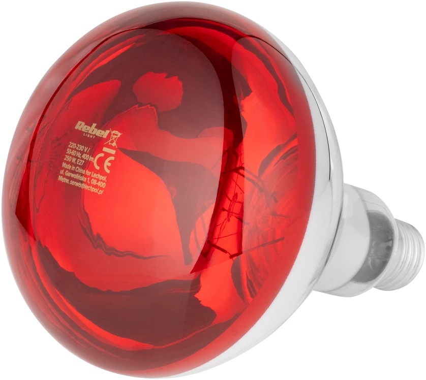 Lampa Rebel R125 infraraudonųjų spindulių lempa, 250 W, 220–240 V