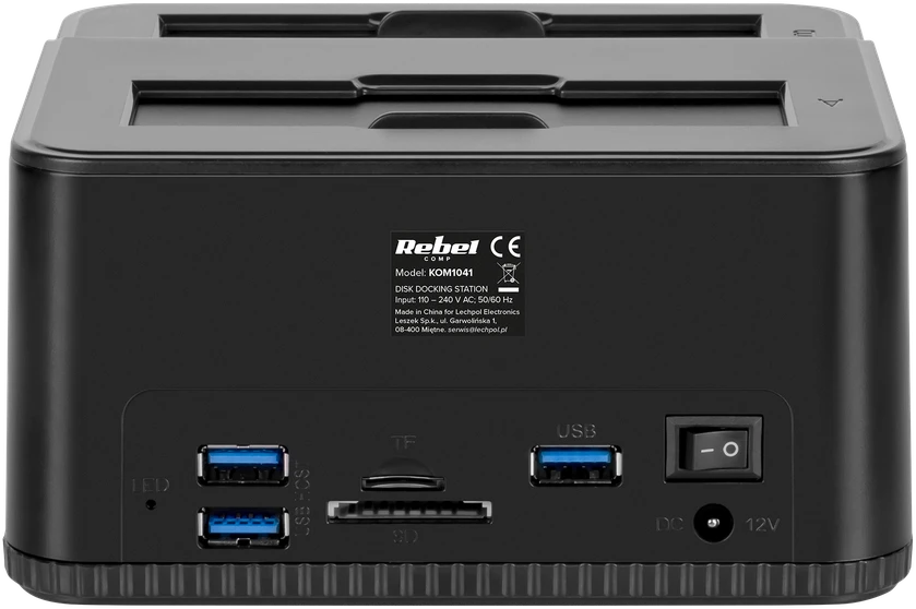 Stacja „Rebel“ USB 3.0 HDD/SSD prijungimo stotelė