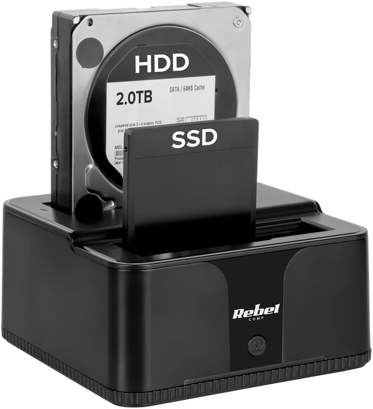 Stacja „Rebel“ USB 3.0 HDD/SSD prijungimo stotelė