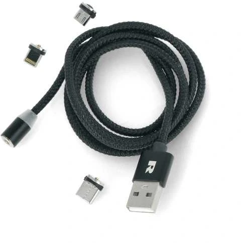 Rebel USB kabelis 3in1 microUSB USB C Lightning 1m