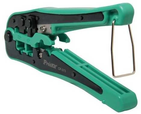 Replės RJ45, RJ22, RJ12, RJ11 jungčių užspaudimui 160mm, CP-373 Pro'sKit