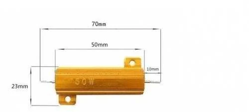 Oem Rezistorius 50W – 0.5 omo – aliuminio korpuse – RX24 50W 0.5R