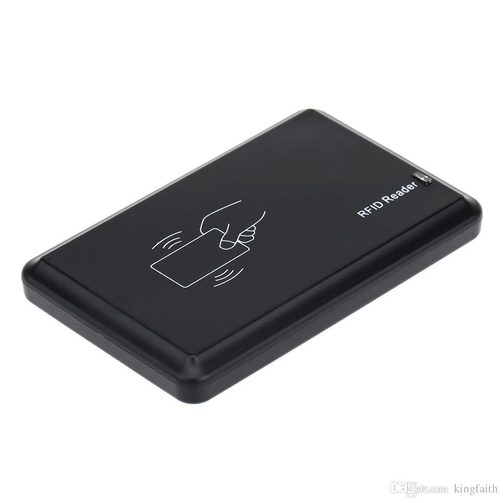 Juodas 125KHz RFID kortelių skaitytuvas