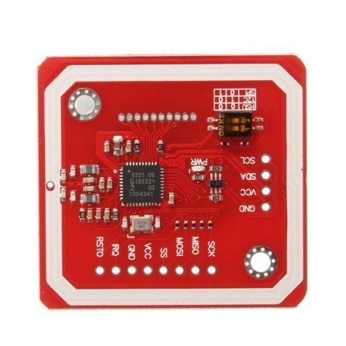 PN532 NFC modulis – raudona spausdintinė plokštė