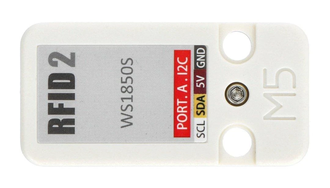RFID Reader 2 WS1850S M5Stack plėtros modulis viršuje