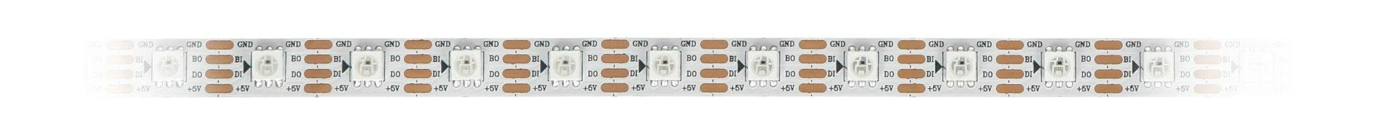 Oem RGB LED juosta WS2813 - skaitmeninė, adresuota - IP30 60LED/m, 18W/m, 5V - 5m