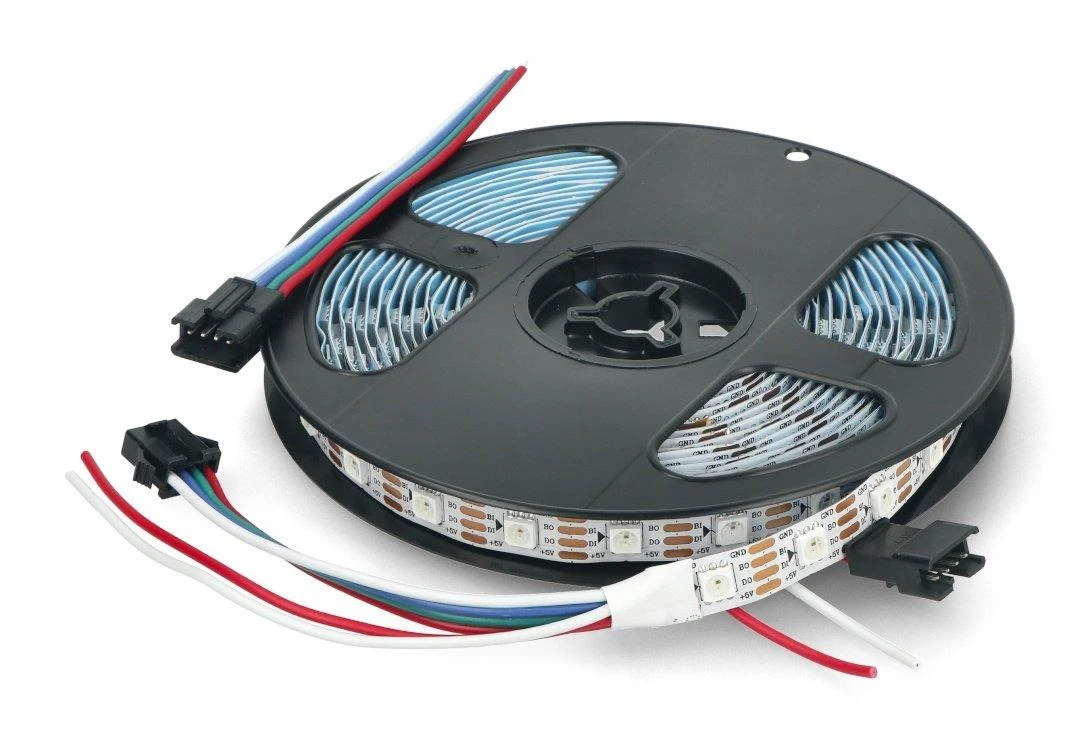 Oem RGB LED juosta WS2813 - skaitmeninė, adresuota - IP30 60LED/m, 18W/m, 5V - 5m