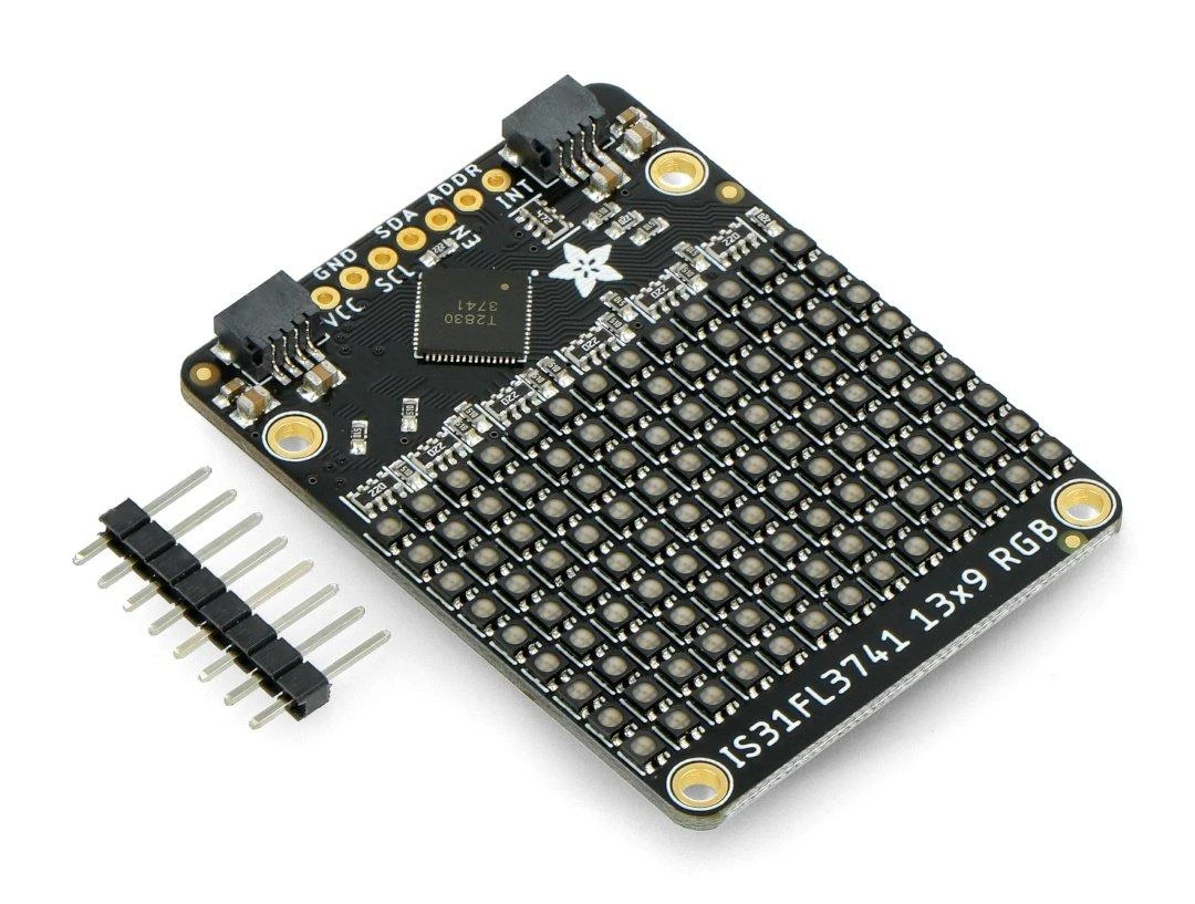 RGB LED matricos valdiklis - 117 LED RGB matricos modulis - IS31FL3741 - STEMMA QT/Qwiic - Adafruit 5201
