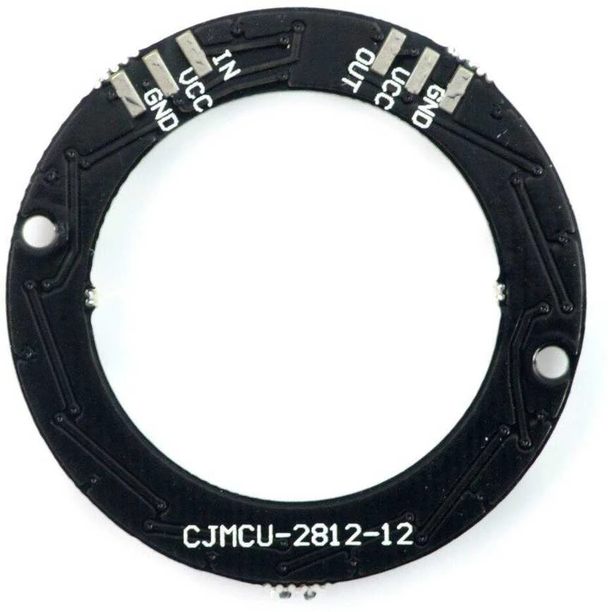 Oem RGB LED žiedas WS2812 5050 x 12 LED - 38mm