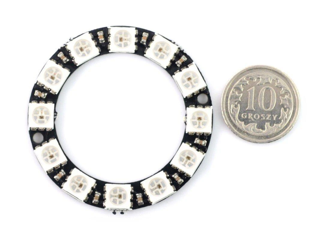 Oem RGB LED žiedas WS2812 5050 x 12 LED - 38mm