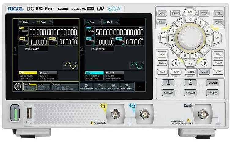 Rigol DG852 Pro 50 MHz atsitiktinis generatorius - 2 kanalai