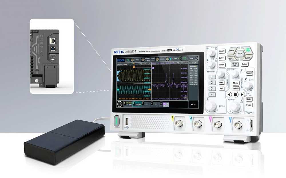 Rigol DHO804 osciloskopas 70MHz 4 kanalai