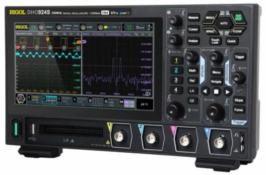 Rigol DHO914S osciloskopas 125MHz 4 kanalai + AWG 25MHz