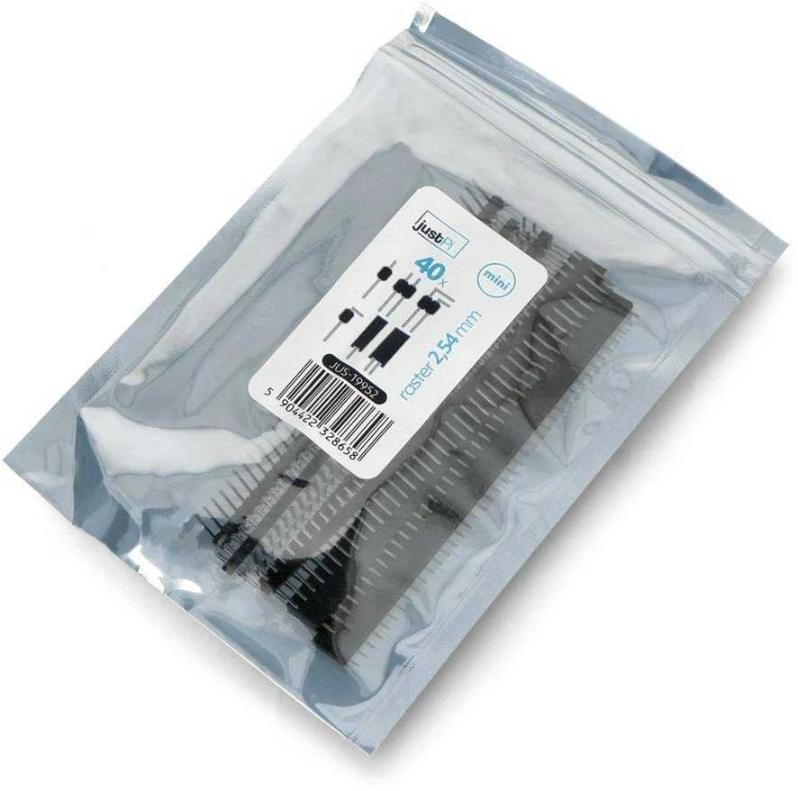 Rinkinys auksinių kaiščių 2.54mm rastro justPi - mini
