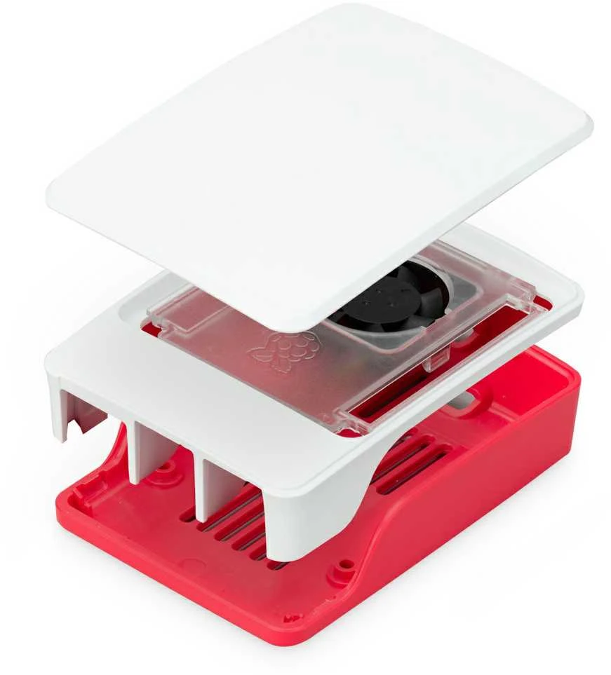 Raspberry Pi 5 korpusas su ventiliatoriumi