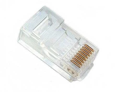 RJ45 interneto laido jungtis su metaliniais kontaktais