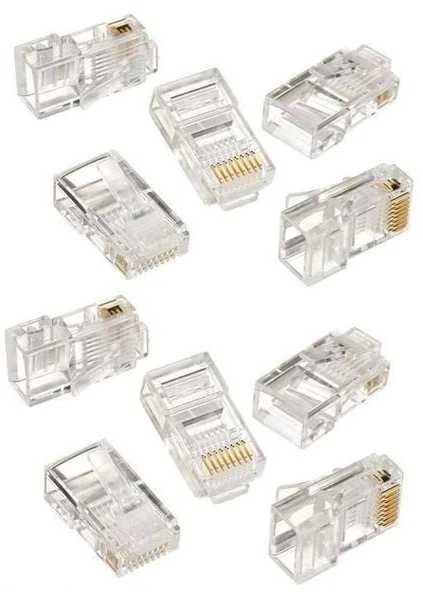 RJ45 tinklo jungtys - 10 vienetų komplektas