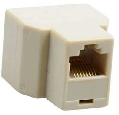 Oem RJ45 tinklo kabelio skirstytuvas – nuo 1 lizdo iki 2 RJ-45 lizdų