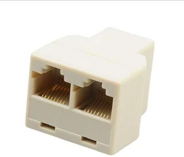 Oem RJ45 tinklo kabelio skirstytuvas – nuo 1 lizdo iki 2 RJ-45 lizdų