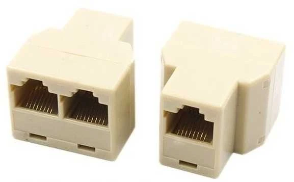 Oem RJ45 tinklo kabelio skirstytuvas – nuo 1 lizdo iki 2 RJ-45 lizdų