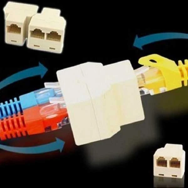 Oem RJ45 tinklo kabelio skirstytuvas – nuo 1 lizdo iki 2 RJ-45 lizdų