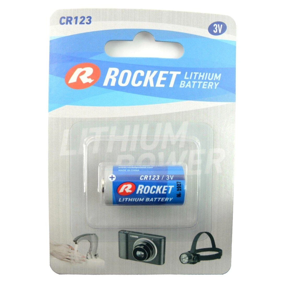 Rocket CR123 3V ličio elementas lizdinėje pakuotėje