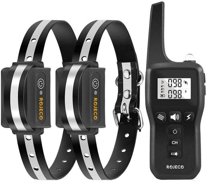 Rinkinys obroży antyszczekowych su pultu Rojeco PD529 1000m (juoda)