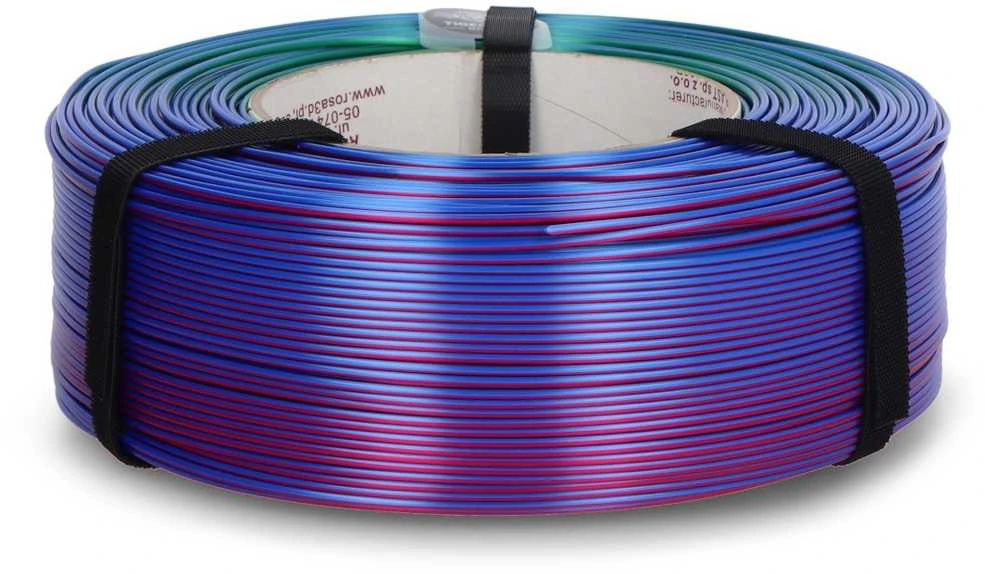 Rosa3D papildymo PLA Magic Silk gijos 1.75 mm 1kg – Aurora