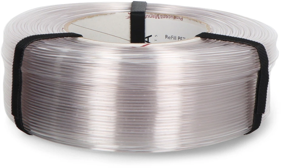 Skaidrus Rosa3D PETG siūlas ritėje su laikikliais