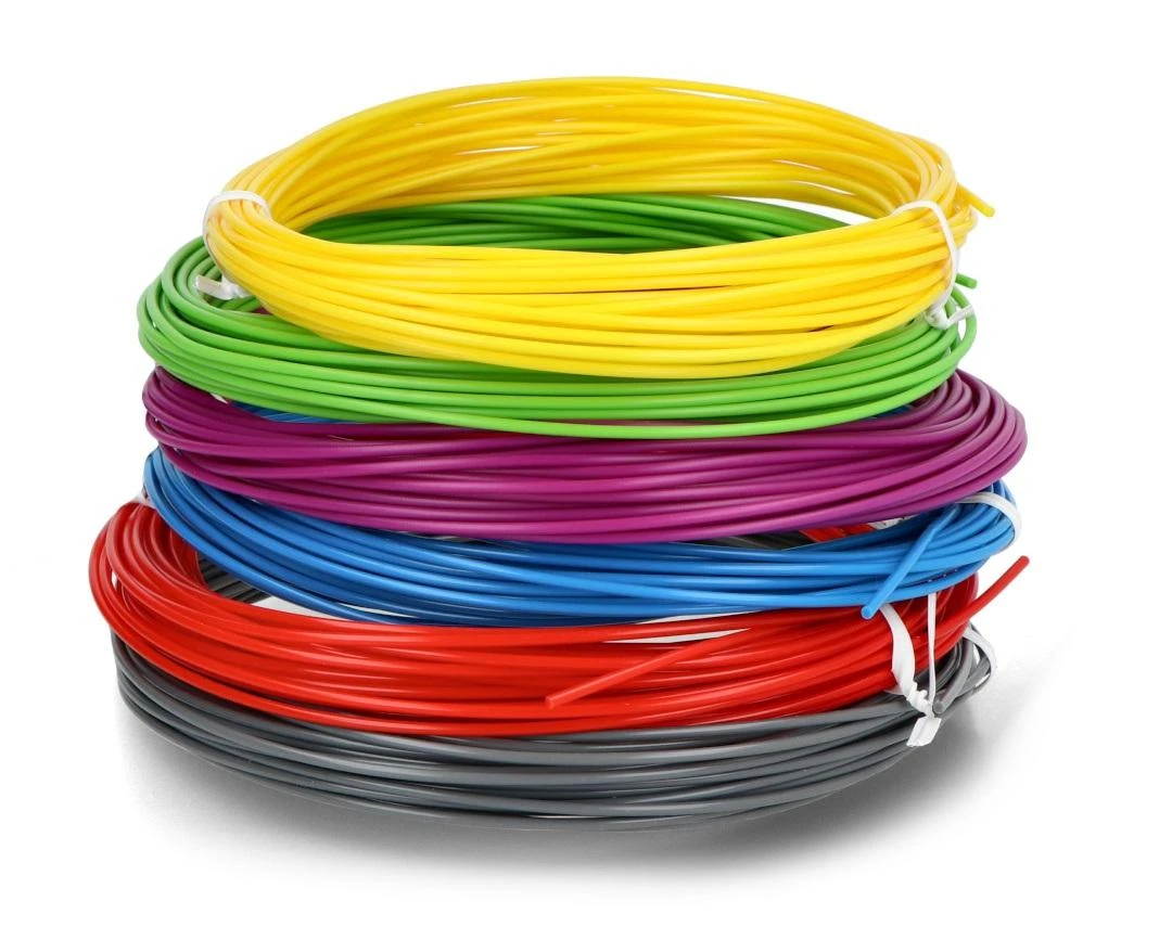 Plastiko rinkinys Rosa3D PLA - 1.75mm - pagrindinės spalvos - 12x10m