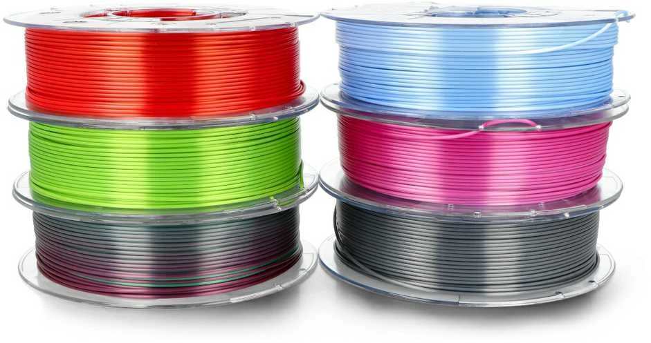 Rosa3D PLA 3D spausdinimo siūlų rinkinys, 6 ričių krūva