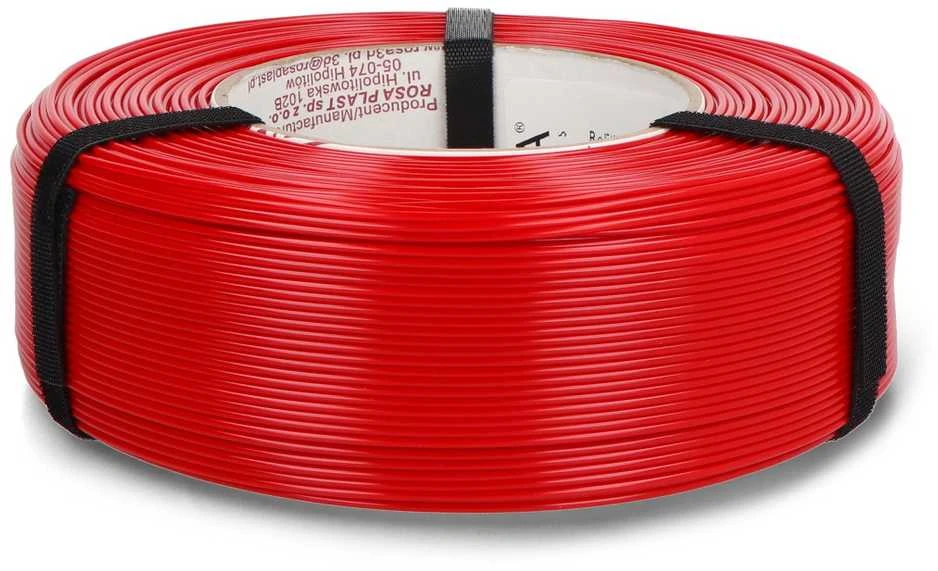 Rosa3D Refill PETG Standard HS gijinė plėvelė, 1.75 mm, 1kg – raudona