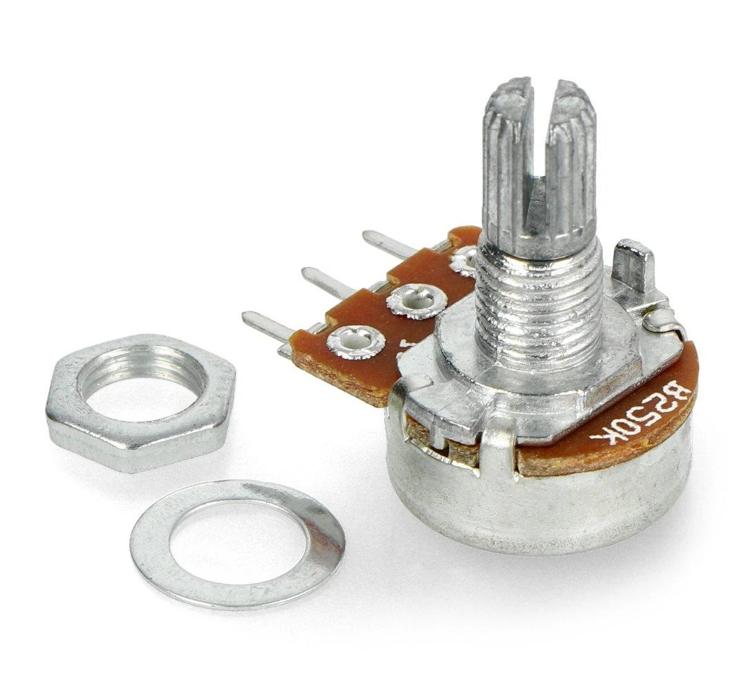 Oem Rotacinis potenciometras 250kOhm tiesinis 1/5W B250K - 5 vnt