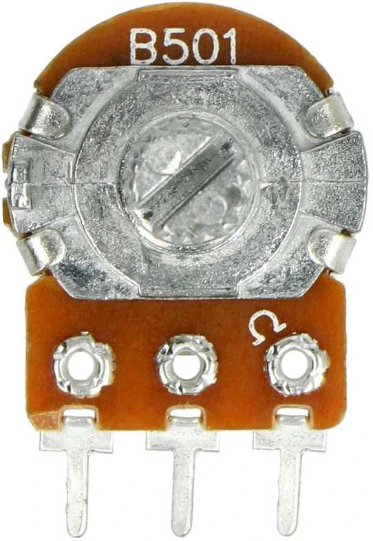Rotacinis potenciometras B501 500 omų