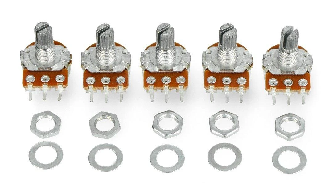 Oem Rotacinis potenciometras 5kOhm tiesinis 1/5W B5K - 5 vnt