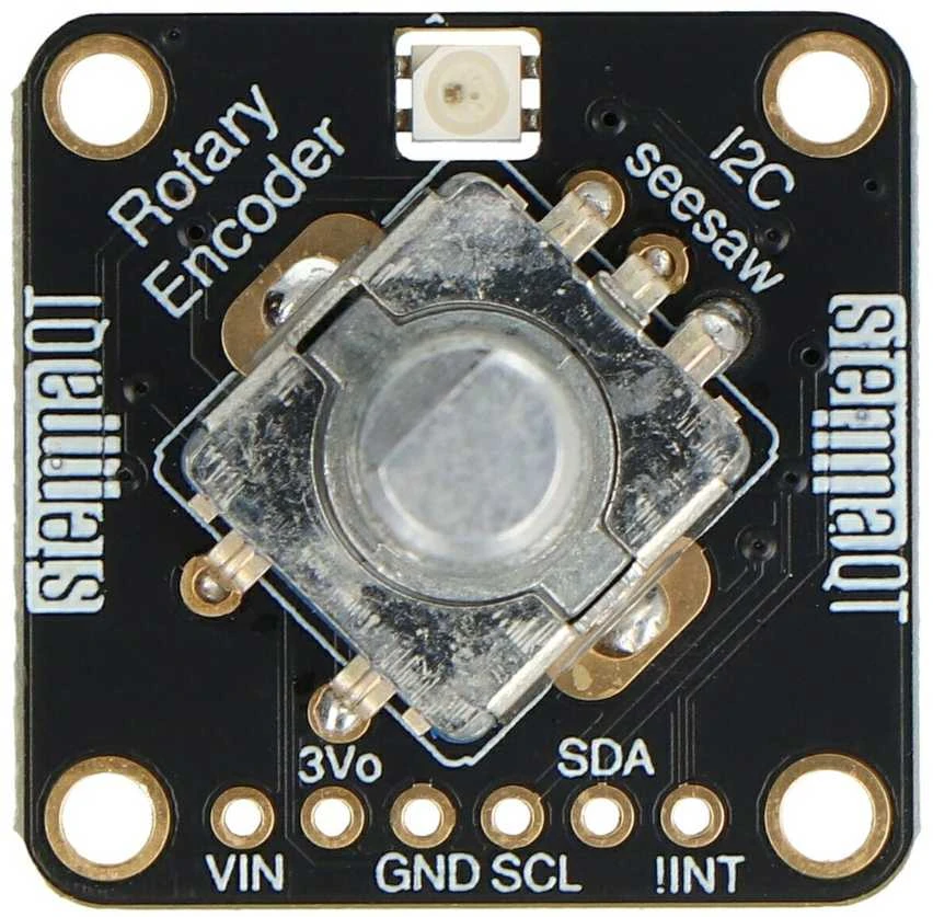 Rotary Encoder modulis su I2C sąsaja viršuje