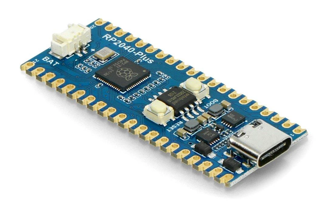 RP2040-Plus - plokštė su RP2040 mikrovaldikliu ir papildoma flash atmintimi - Waveshare 20290