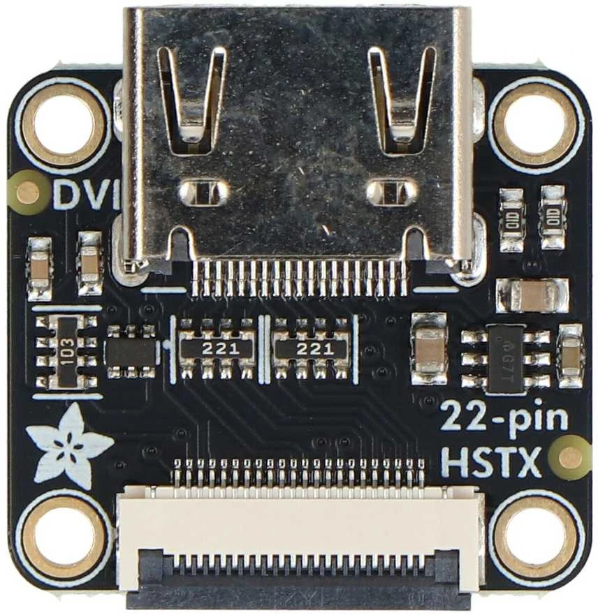 Adafruit 6055 plokštė su HDMI ir 22 kontaktų lizdu