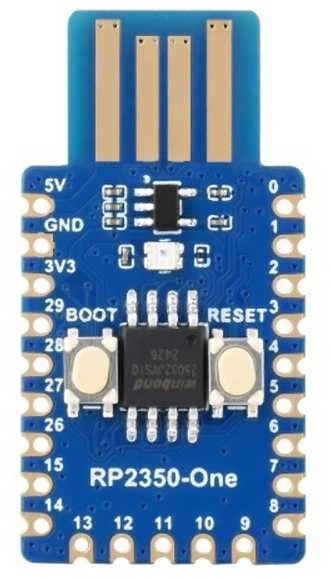 RP2350-One plėtros plokštė su USB jungtimi