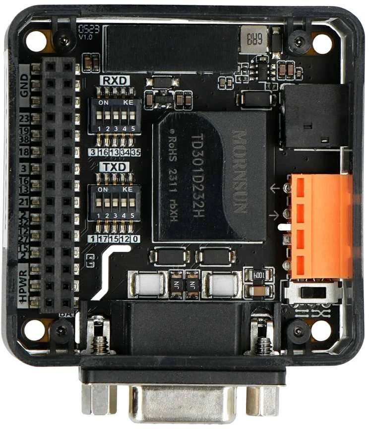 RS232 13.2 modulis su jungikliais ir DB9 jungtimi