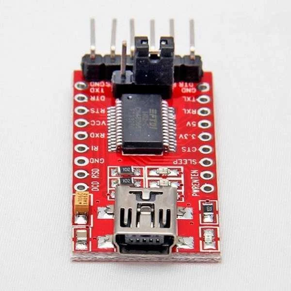 Oem RS232 – FT232 – FTDI USB/TTL konverteris – 5V/3.3V – UART – Arduino