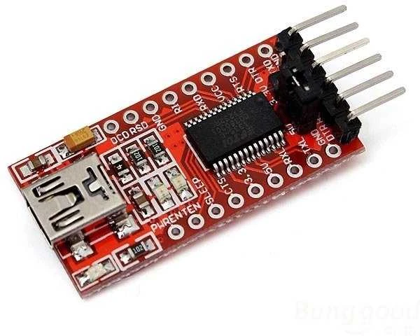 FTDI USB-TTL konverteris su mini USB jungtimi