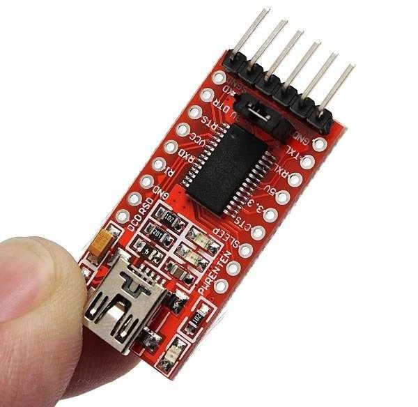 FTDI USB UART konverteris su mini USB jungtimi